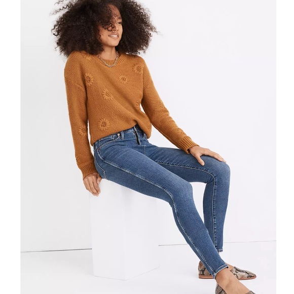 Madewell 10" High-Rise Skinny Jeans in Wendover Wash: TENCEL™ Denim - Picture 3 of 14